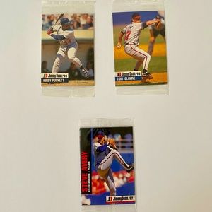 1992 & 1993 Jimmy Dean MLB Baseball Card Pack Lot - Steve Avery, Tom Glavine,…..